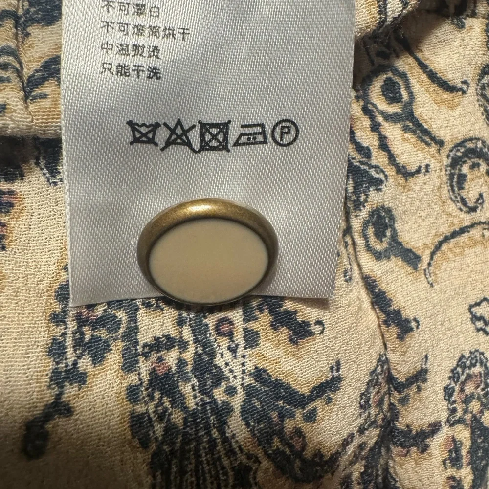 Anthropologie Paisley Print Balloon Harem Pants - Picture 6 of 8